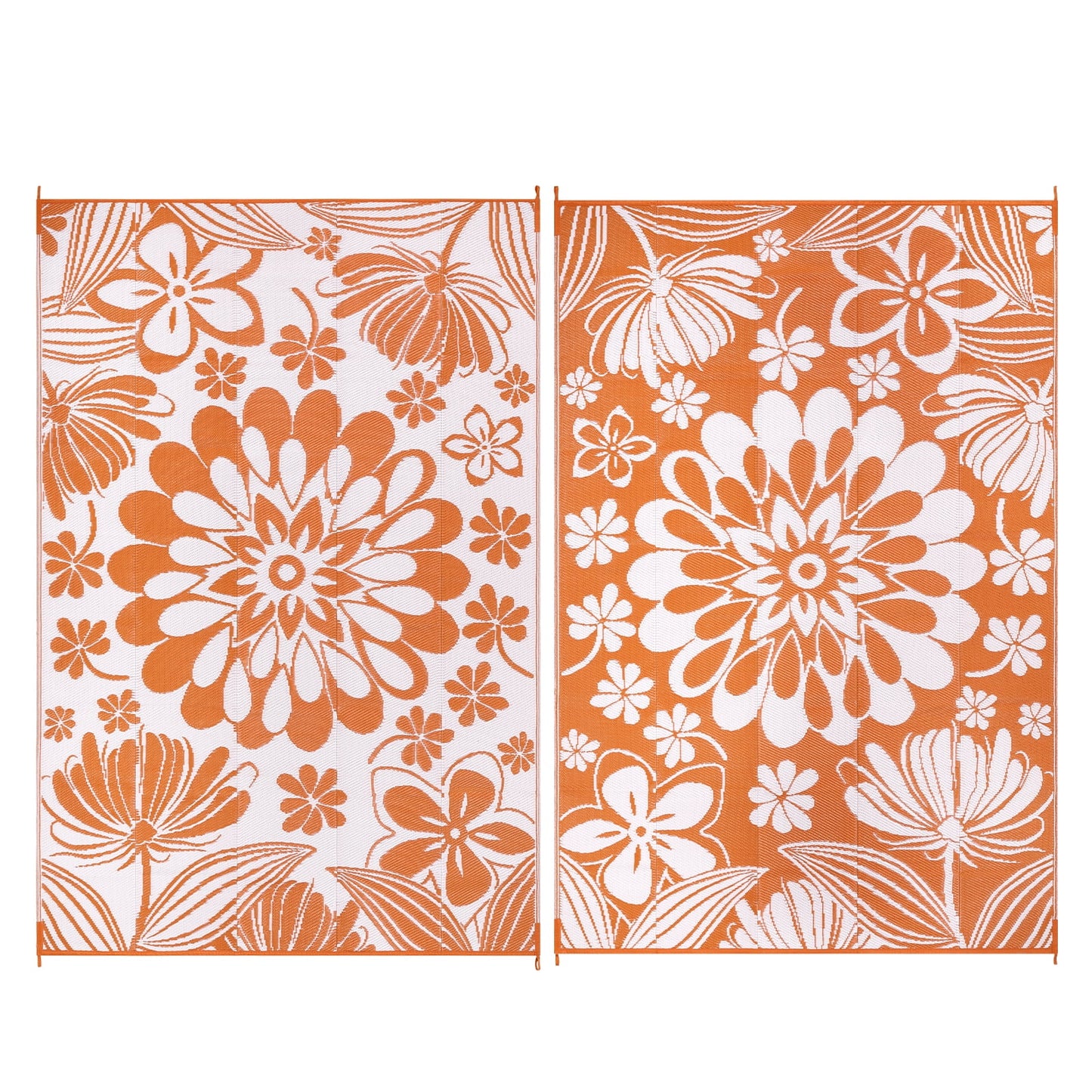 LOKHOM Outdoor Rug 5'x8' for Patios Waterproof Reversible Patio Mat Plastic Straw Rug for Porch, Deck, Balcony, Camper, Backyard